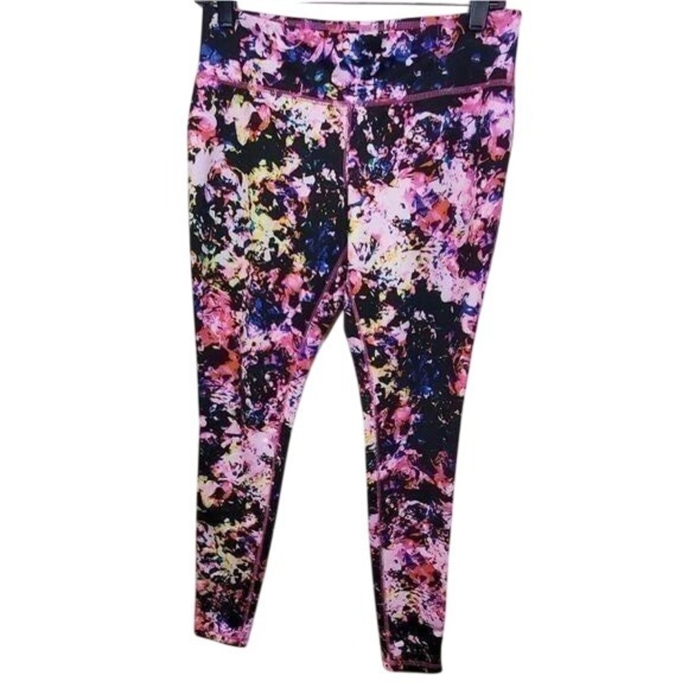 Mossimo Supply Co Womens Floral Abstract‎ Print Athletic Leggings Multicolor M/M